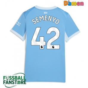 Manchester City Antoine Semenyo #42 Replik Heimtrikot Damen 2026-27 Kurzarm